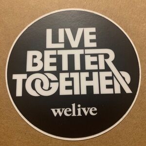 New Collectable WeWork WeLive “Live Better Together” Sticker Decal Laptop